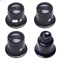 4pcs/set Eye Loupe Magnifiers 5x/10X/15x/20x Watch repair tool kit Jewelry Loupe Magnifier Magnifiying Glass Watchmaker tools