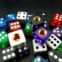 AliExpress NONE 4pcs/set Plastic Wheel Stem Tire Valve Dust Cap Car Valve Dust Cap Gold Dice Tire Valve Cover Bicycle Auto Parts