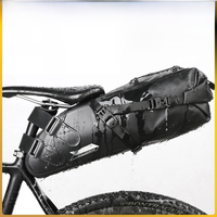 AliExpress Rhinowalk Bike Saddle Bag Waterproof 5L-13L Large Capacity Foldable Tail Rear Bag Reflective Cycling MTB Trunk Pannier Black