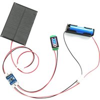 Kit DIY de panneau solaire 5V 5.5V 160mA 250mA 500mA 1W 1.6W 2.5W avec régulateurs de charge de batterie au lithium solaire 5V 1A et écran d'affichage
