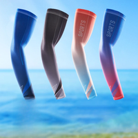 AliExpress HKXY GLOVES Cycling Ice Sleeve Men's Summer Driving Sun Protection Two-Tone Arm Cover Non-slip Sport Outdoor Fishing Sleeve Elastic Travel