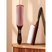 9-Rows 4 Color Detangling Hair Brush Denman Detangler Hairbrush Scalp Massager Straight Curly Wet Hair Comb Salon Hairdressing