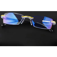 New Anti Blue Ray Reading Glasses Men Women Rimless Cutting Presbyopia Eyewear for Ladies Blue Light Glasses