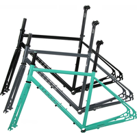 AliExpress NONE Seaboard CX01 Road Bicycle Disc Brake Steel Frame Flat Handle Curved Handle Universal Gravel Off-Road Bicycle Frame