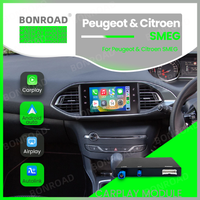 BONROAD Wireless CarPlay Android Auto Module For Peugeot Citroen SMEG MRN Picasso C4 C5 DS4 DS3 308 508 208 3008 With Mirrorlink