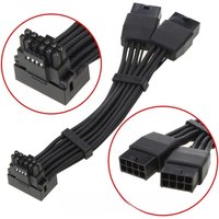 RTX4090 RTX4080 12VHPWR 16P(12+4) to 4x8-pin Splitter 12VHPWR to 4x8pin 3x8Pin 2x8Pin 90 Degree Elbow Connector Adapter