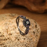 Fashion Gun Black olorful Imitation crystal Women's Ring Daily Accessories