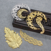 DIY Handmade Headdress Material Crescent Leaves Phoenix Crown Home Decoration Jewelry Making Wind Bell Christmas Accessories
