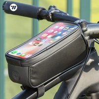 AliExpress West Biking WEST BIKING Waterproof Bicycle Front Frame Bag Touch Screen 7 Inch Phone Holder Cycling Top Tube Bag Road Bike MTB Accessories