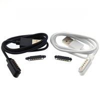 Magnetic Pogo Pin Male Female Connector 2pin 4pin 5Pin Pogopin Charging Cable Spring Loaded DC Magnet Connector Power Socket