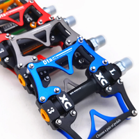 AliExpress NONE 2021 New Wide Flat Mountain Road Cycling Bicycle Bike Pedal 3 Sealed Bearings 9/16 MTB BMX Pedals 5 colors available