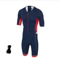 AliExpress New Professional Wholesale Men's Tri Clothing Custom Triathlon Suits Short Sleeve Shorts Made in China Triathlon Jumpsuits