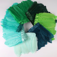 Goose Feather Trims Ribbon Fringes 2Yards/pc Sewing Crafts Plume in Dress Skirt Wall Decoration for Party Clothes
