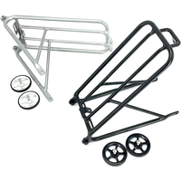 AliExpress NONE For Brompton Folding Bike Standard Rack Aluminum Alloy Bicycle Luggage Carrier Cargo Racks Easywheel