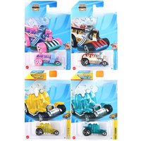 Hot Wheels C4982 #146 Birthday Burner Blue Brown #162 Dessert Drifter Yellow Blue 1/64 Diecast Car Model Toy for Boys Gift