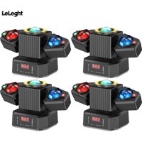 LeLeght 4Pcs Two-armed Stage Light RGBW 4-IN-1 Lighting Effect and Starry Effect Controlled DMX512 For DJ Concert Church Wedding image 3
