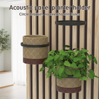 Two black sound insulation boards - plant rings for 1.5 cm wall and ceiling gaps, rust-proof and drill-free installation