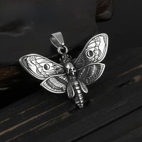 Cool Butterfly Skull Pattern Metal Pendant Necklace For Men Harajuku Vintage Punk Animal Gothic Choker Necklace Jewelry V020
