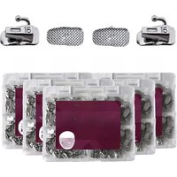 50Sets/200pc Buccal Tubes Dental Orthodontics 1st 2nd Molar Bondable Non-Convertible Mesh Base Single Tube Roth MBT 0.022 Tools