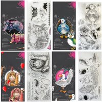 Armadillo Puffin Huffin Orangutang Gull Clear Stamps DIY Scrapbook Embossed Handcraft Paper Card Album Craft Template Supplies