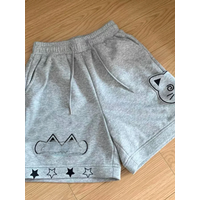 HOUZHOU Japanese Style Kawaii Women Shorts Cute Anime Cat Embroidery Short Pants Sweet Soft Girl Wide Leg Shorts Preppy Casual