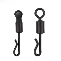 60x Carp Fishing Swivels Quick Change Stainless Steel for Carp Fishing Rig Fishing Accessories Terminal Tackle AE007