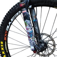 AliExpress NONE 3D Bicycle Front Fork Protective Stickers Mountain Road Bike Frame Scratch-Resistant Sticker Decorations for Bicycle