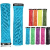 AliExpress West Biking WEST BIKING MTB Handlebar Grips Colorful Mountain Bike Silicone Grips Non-slip Bike Handles Cover Shock Absorption Lock On Grips