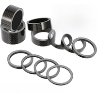 AliExpress NONE 11pc set Carbon Fiber Bicycle Washer 3/5/10/15/20mm Headset Stem washer Spacer 1-1/8