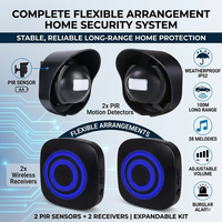 Driveway Alarm, 656ft Wireless Driveway Alarm Outdoor Weather Resistant Motion Sensor- Security Alert-Monitor with 38 Chimes
