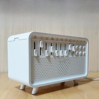 4 in 1 HIFI Bluetooth Speaker White Noise Sleep Aid Night Light Humidifier Machine with Free Combination of 8 Goup Nature Sound