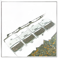 AliExpress COOMA SPORT 4 Pairs Ex Plus Bicycle Brake Pads for Hope Tech 3 V4 Caliper, Aluminum Alloy Backing