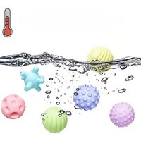 6 PCS Set Soft Rubber Multi-Texture Baby Grab Ball Toy Exercise Grasp Ability Hand Grab Ball
