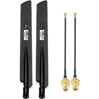 2pcs 4G Antenna High Gain 38dBi 700-2700MHz with 15cm adapter cable For 3G LTE Wireless Network Card Wifi Router Module