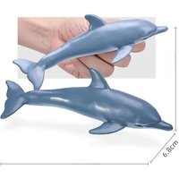 19cm Simulation Ocean Animal Toy Plastic Action PVC Dolphin Model Baby Figures Collection Doll Toy for children Educational toys