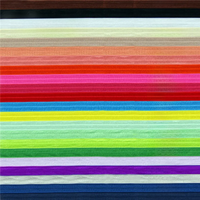 BRISTLEGRASS 2 5 10 Yard 5/8" 15mm Solid Color Shiny FOE Fold Over Elastic Spandex Band Hair Tie Headband Dress Sewing Lace Trim