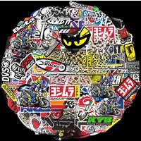 AliExpress NONE 40/80/120pcs Random Motorcycle Stickers Decals Car Bike Helmet Tank Racing Sponsor Logo Set For Honda Yamaha Kawasaki Suzuki KTM