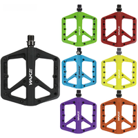 AliExpress wake Wake Bicycle Pedals Mtb Nylon Platform Footrest Flat Mountain Bike Paddle Grip Pedalen Bearings Footboards Cycling Foot Hold