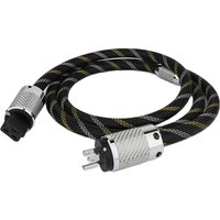 Hifi Audio C19 20A Power Cable Silver plated EU/US/UK Vseries Shielded carbon fiber shell Connecter 20A Amplifier CD Player
