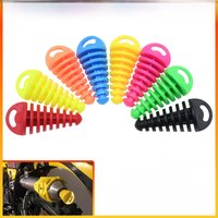 AliExpress PRO AODB Rubber Motorcycle Universal Parts Dirt Bike Muffler Exhaust Pipe Muffler Wash Cap For KTM Honda Yamaha Suzuki Kawasaki SHERCO