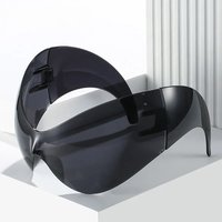 2025 Oversized Y2k Punk One-piece Sunglasses Women Men Luxury Brand Steampunk Sports Sun Glasses For Lady Windproof Goggle UV400