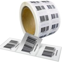 1000pcs/lot Printed Text Number Paper Material Serial Consecutively Numbered Labels Asset Tags Pre-printed Barcode Stickers