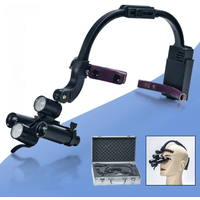 Dental 2.5X 3.5X 5X 6X Optional Loupe Magnification Binocular Surgical Magnifier with Headlight LED Light Dentist Medical Loupes