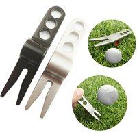 1Pc Golf Green Fork New Whistle Type Repair Fork Zinc Alloy Golf Lawn Fork Available In 2 Colors New Universal