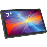 7 Inch Portable Screen 1024x600 IPS LCD HDMI-compatible VGA AV Input DC Type C Power Monitor for PC Laptop Camera TV Box RPI