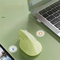 EWEADN Q7 Wireless BT + 2.4G Vertical Gaming Mouse, 6 Buttons, Silent, Adjustable Sensitivity, for Windows, Laptop, Office Work