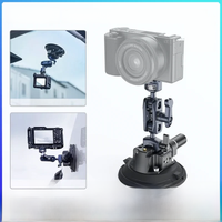SmallRig 4" Suction Cup Camera Mount Kit for Camera/Action Camera/Phone Vehicle Shooting with Ball Head Magic Arm Load 3kg -4236