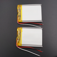 XINJ 2pcs 3.7V 370mAh 3 Wire Thermistor Li Lithium Polymer Battery 373040 Lipo For PDA Driving Recorder Phone Car Camera E-Book