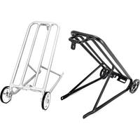 AliExpress Bicycle Luggage Carrier For Brompton Folding Bike Rear Racks Aluminum Alloy Standard Cargo Rack Easywheel