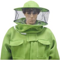 Beekeeping Clothing Veil Hood Hat Professional 3D Air Cotton Fabric Bee Suits Full Body Beekeeper Clothing Beekeeping Equipment